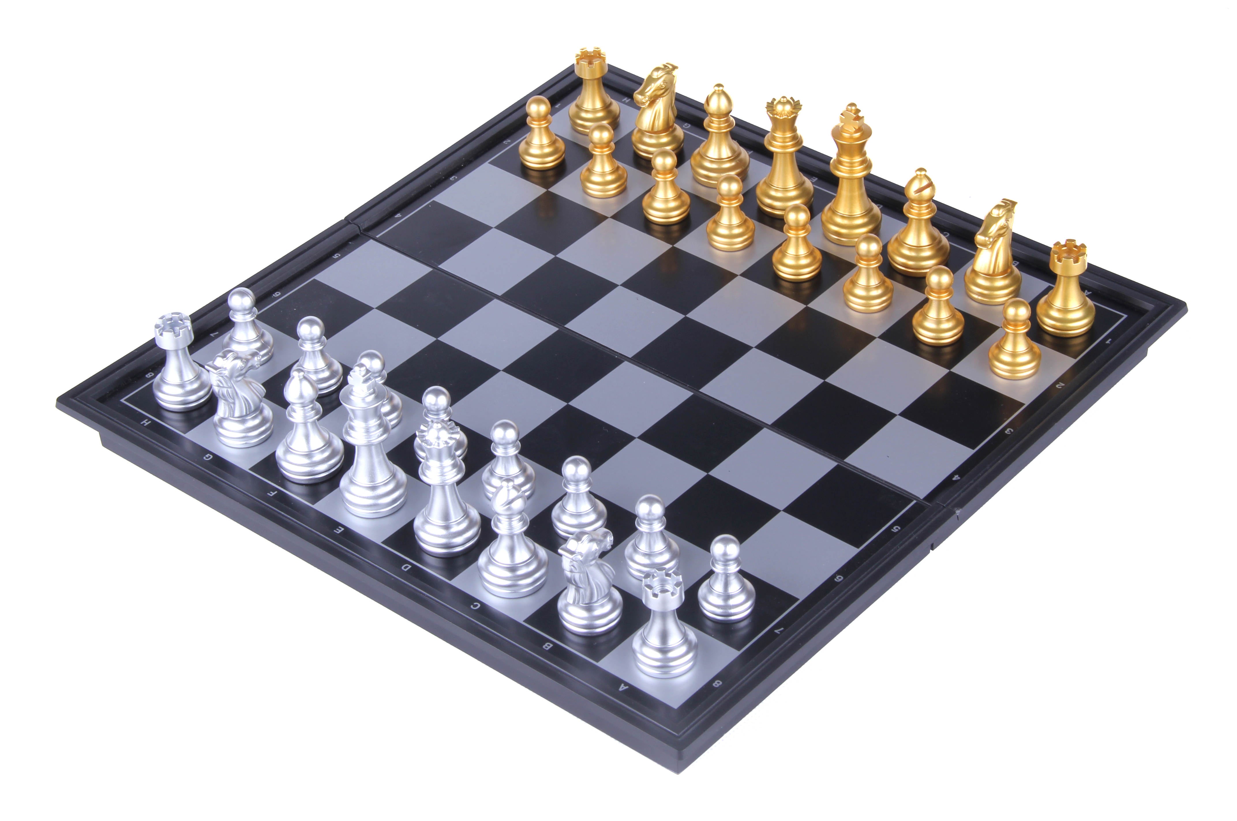 Schachbrett und Schachbrett – 2-in-1-Set – magnetisch