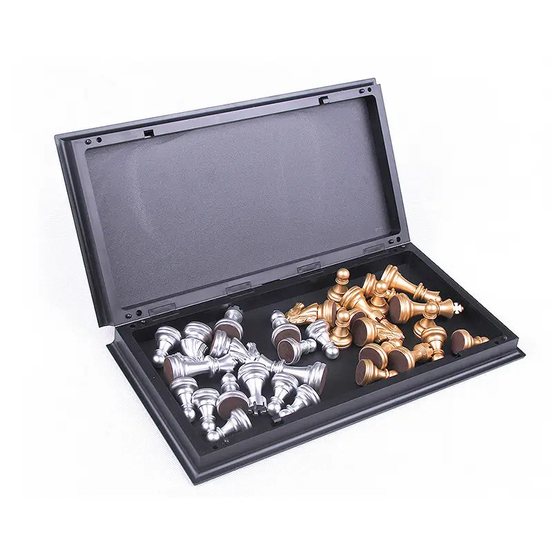 Schachbrett und Schachbrett – 2-in-1-Set – magnetisch