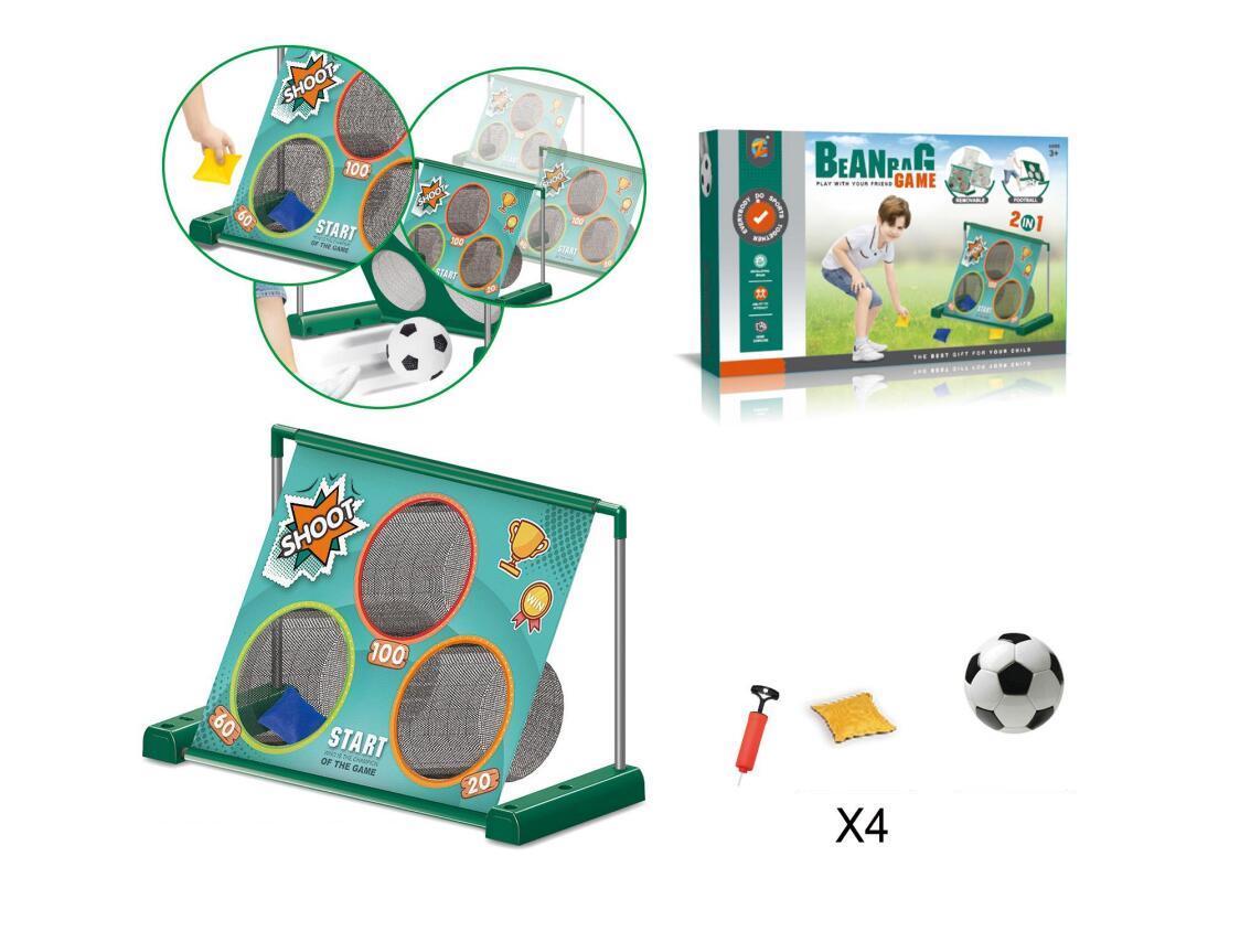 2-in-1 Buitenspeelgoed - Voetbal en Cornhole