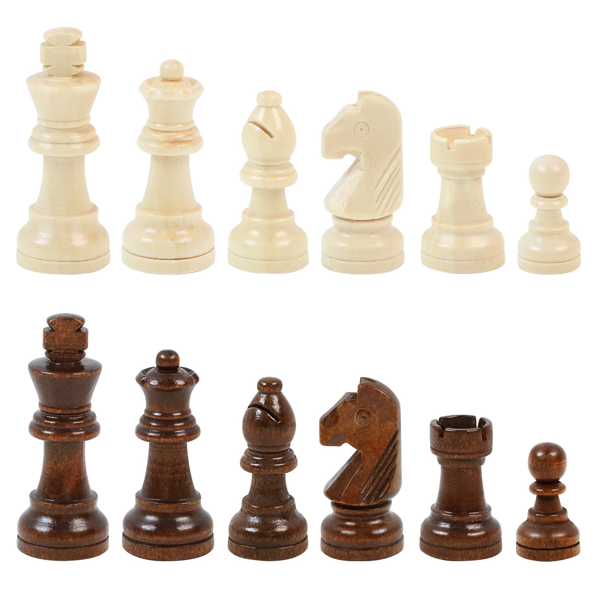 Schaakstukken - Hout - 90 mm