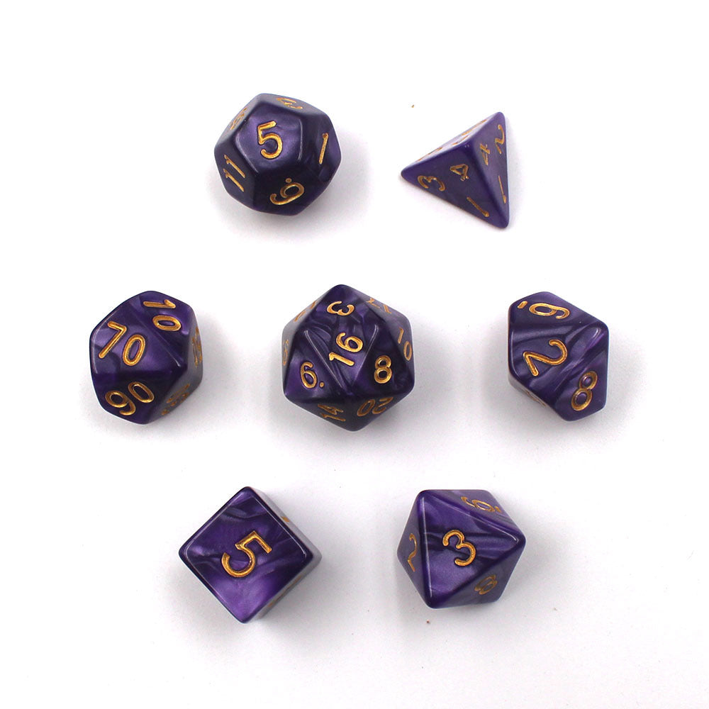 Dobbelstenen - 7 Stuks - Paars - Dungeon and Dragons - Polydice