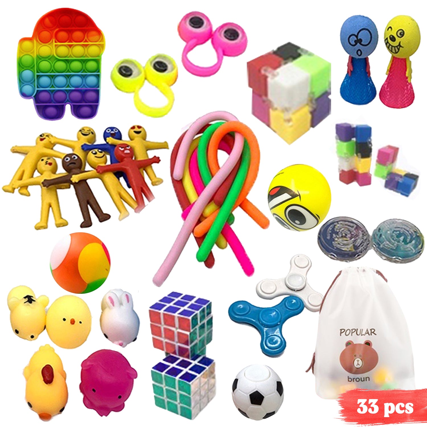 Fidget Toys Pakket- Fidgets - 33 stuks