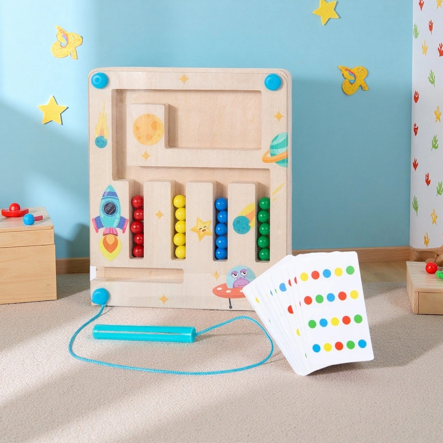 4-Kleuren Puzzel met Magneetpen