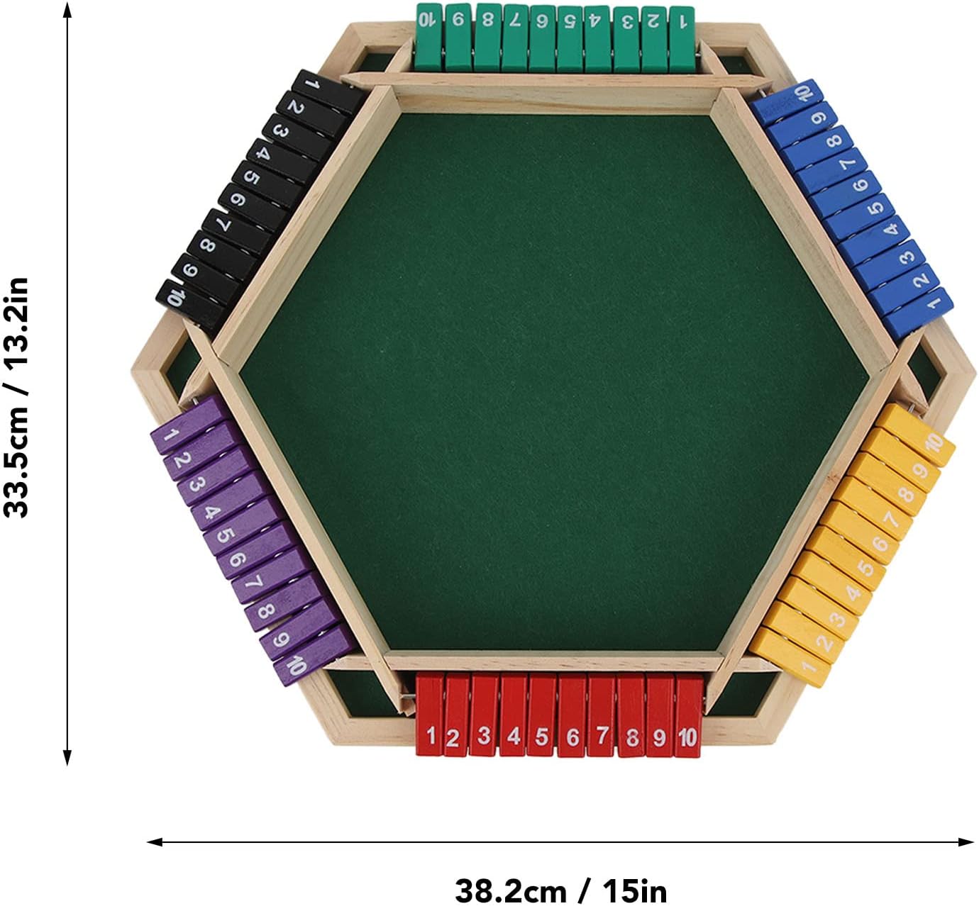 Shut The Box - 6 Spelers - Kleur