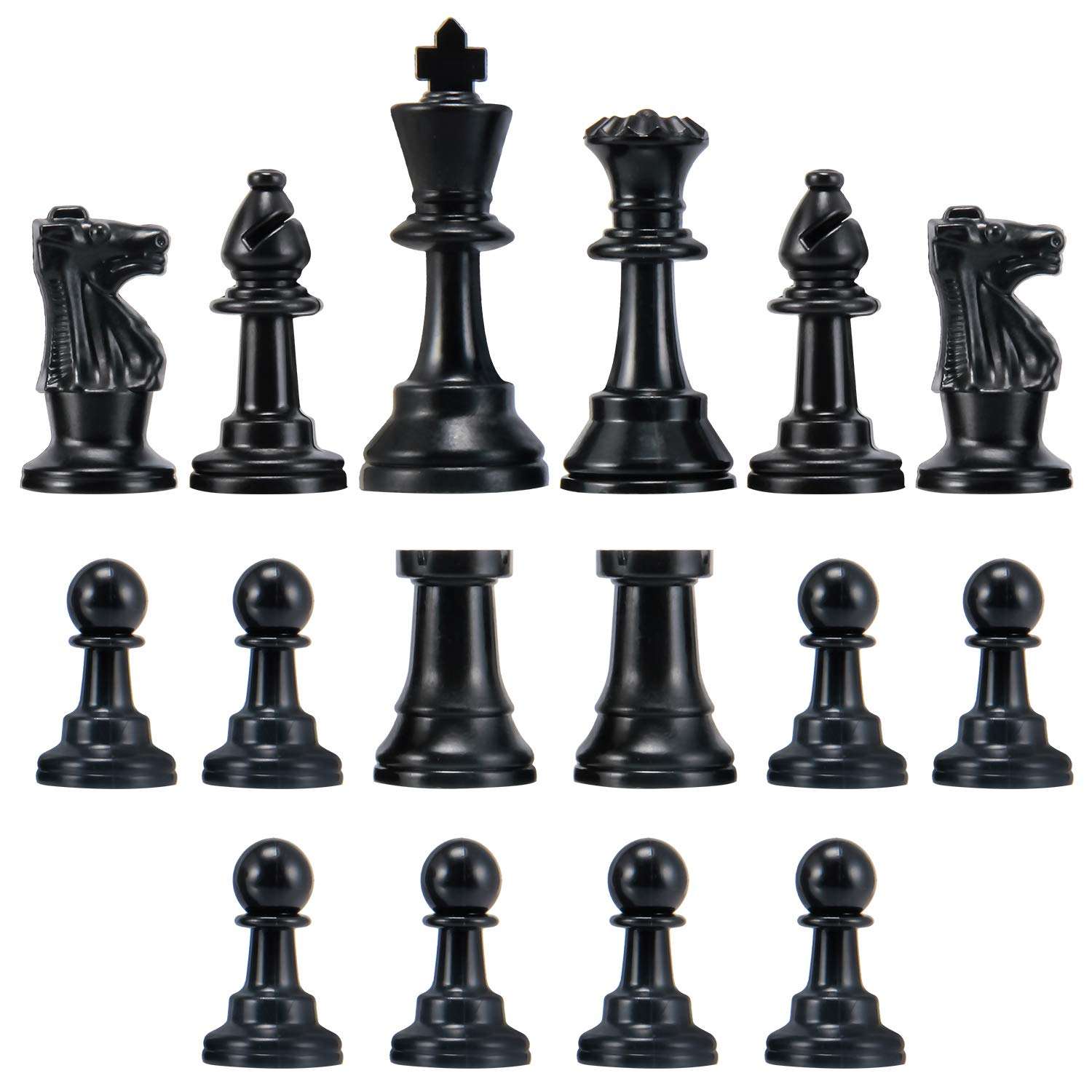 Chess Pieces - Plastic - 76mm