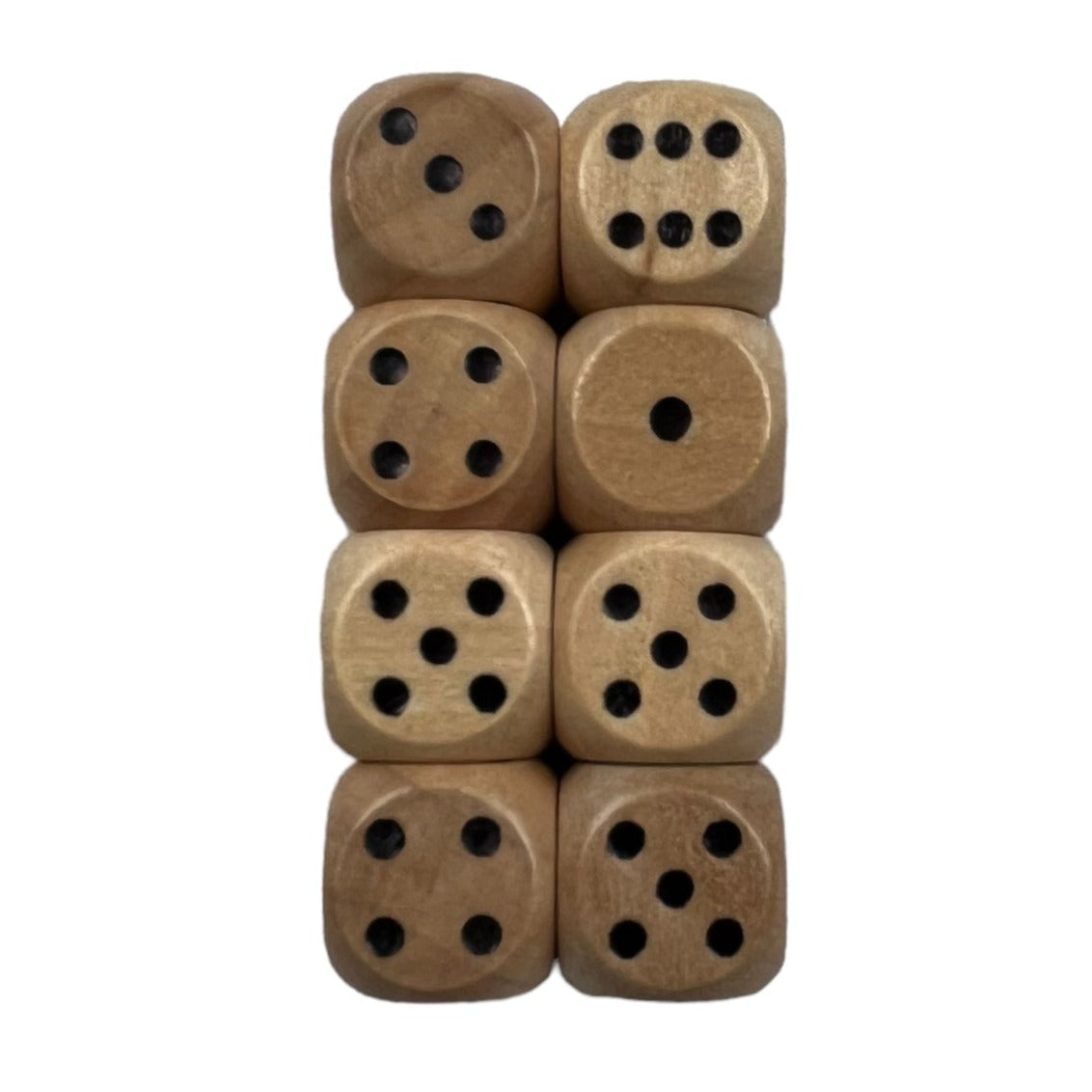 Dice - 8 Pieces - Wood