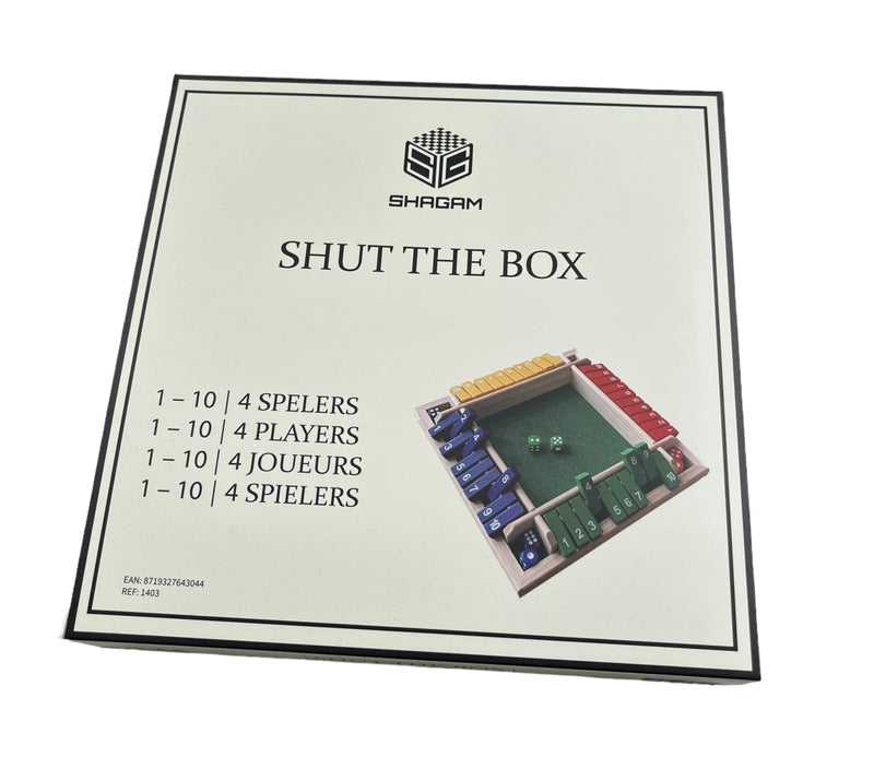 Shut The Box - 4 Spelers - 1 t/m 10 - Kleur