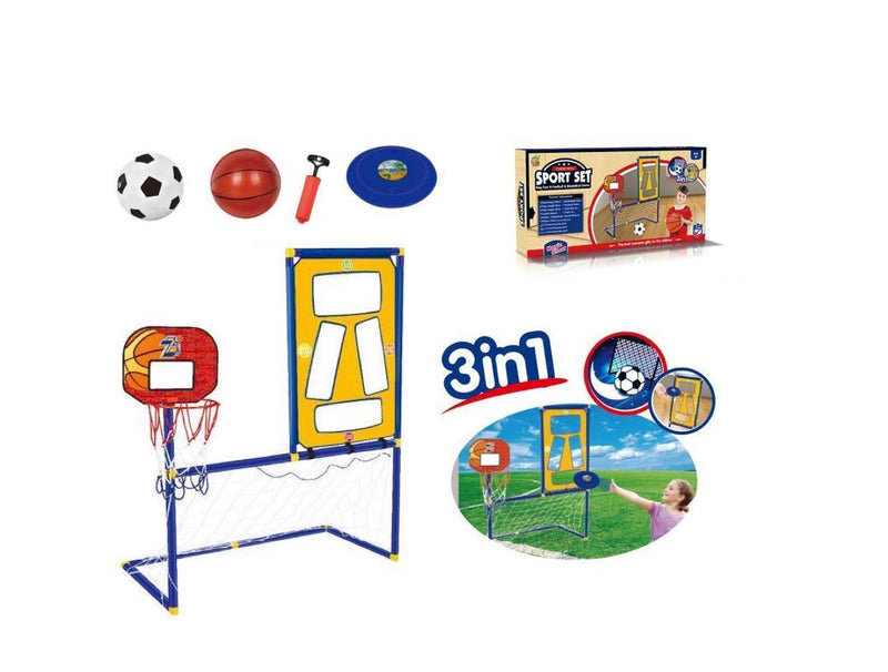 3-in-1 Speelgoed - Basketbal - Voetbal - Frisbee