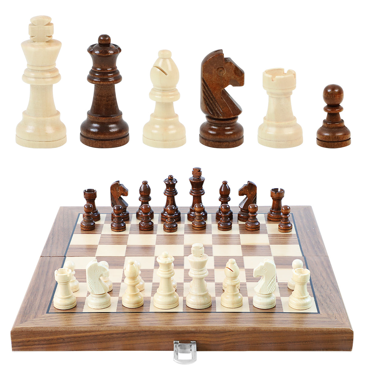 Chess Pieces - Wood - 62mm