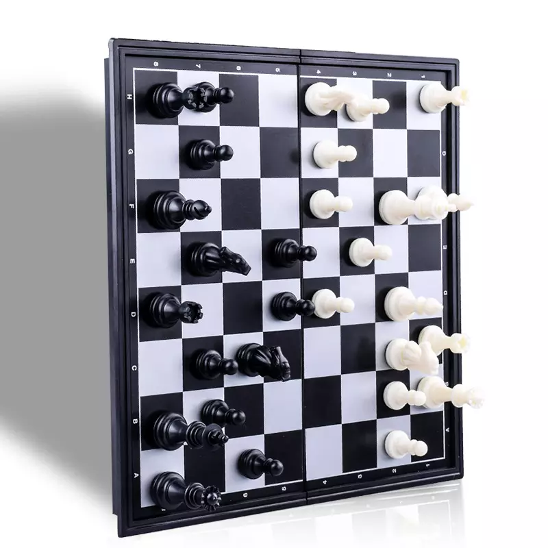 Chessboard, Checkerboard &amp; Backgammon - 3-in-1 Set - Magnetic