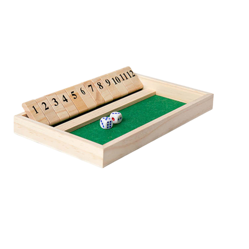 Sluit de doos dobbelstenen bordspel houten flappen dobbelstenen Sluit de doos dobbelstenen bordspel houten flappen dobbelstenen
