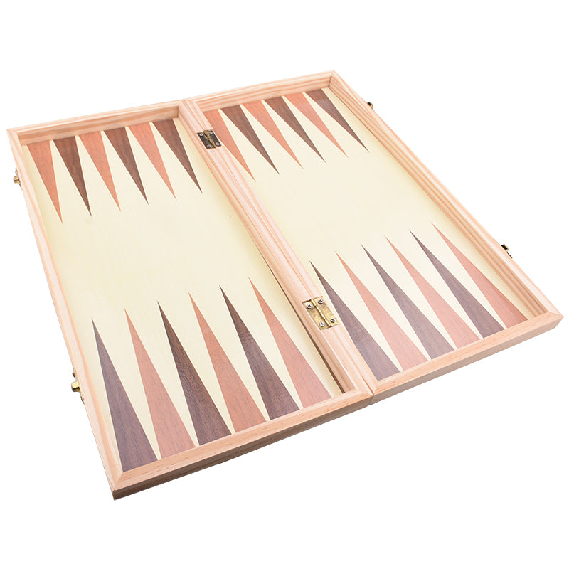Schaakbord, Dambord & Backgammon - 3-in-1 Set