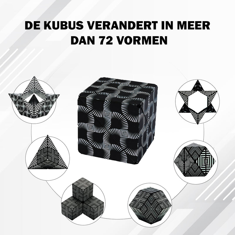 Magnetic Cube | Black and white