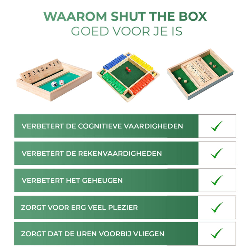 Shut The Box | 4 Players | Green
