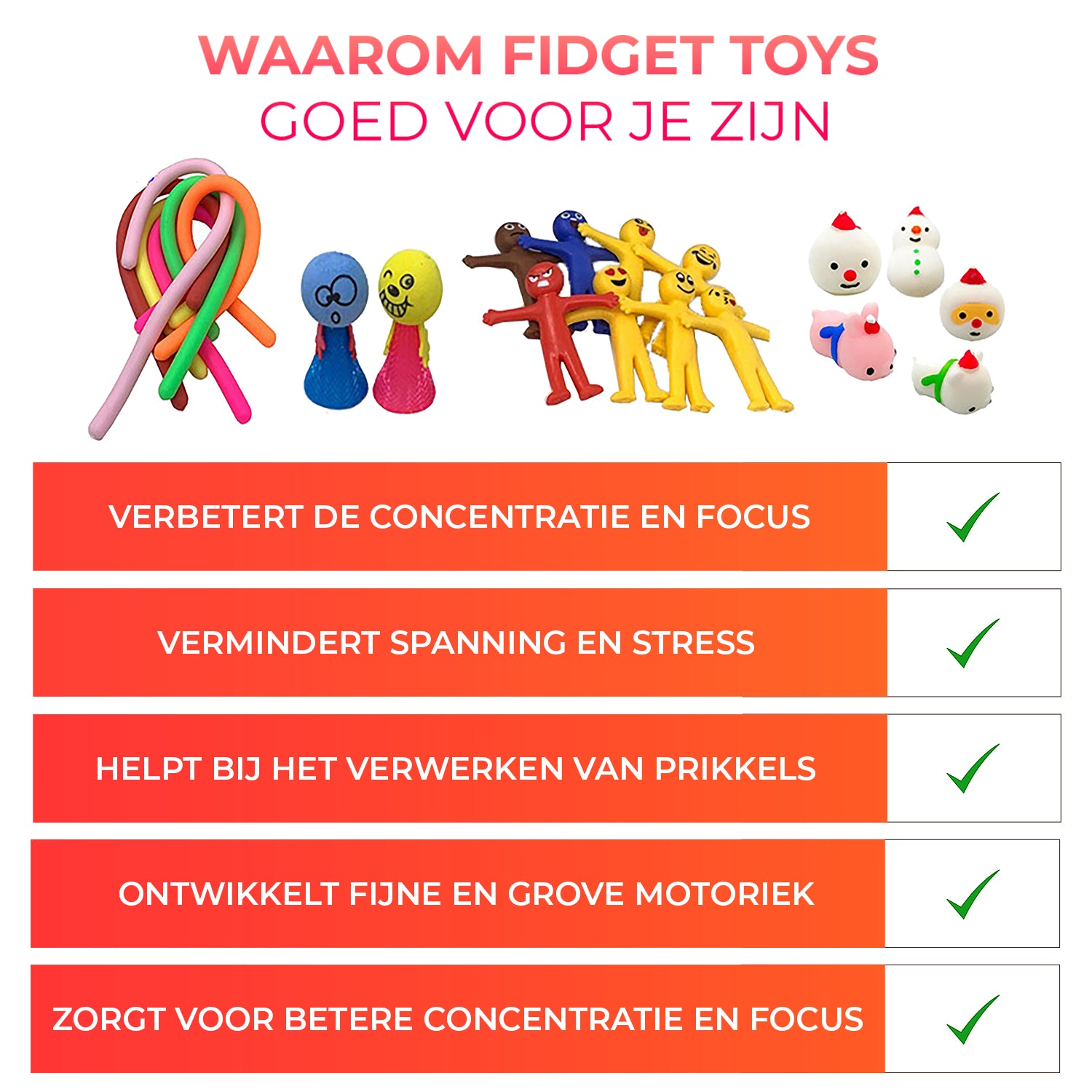 Fidget Toys - Fidgets - 64 Pieces