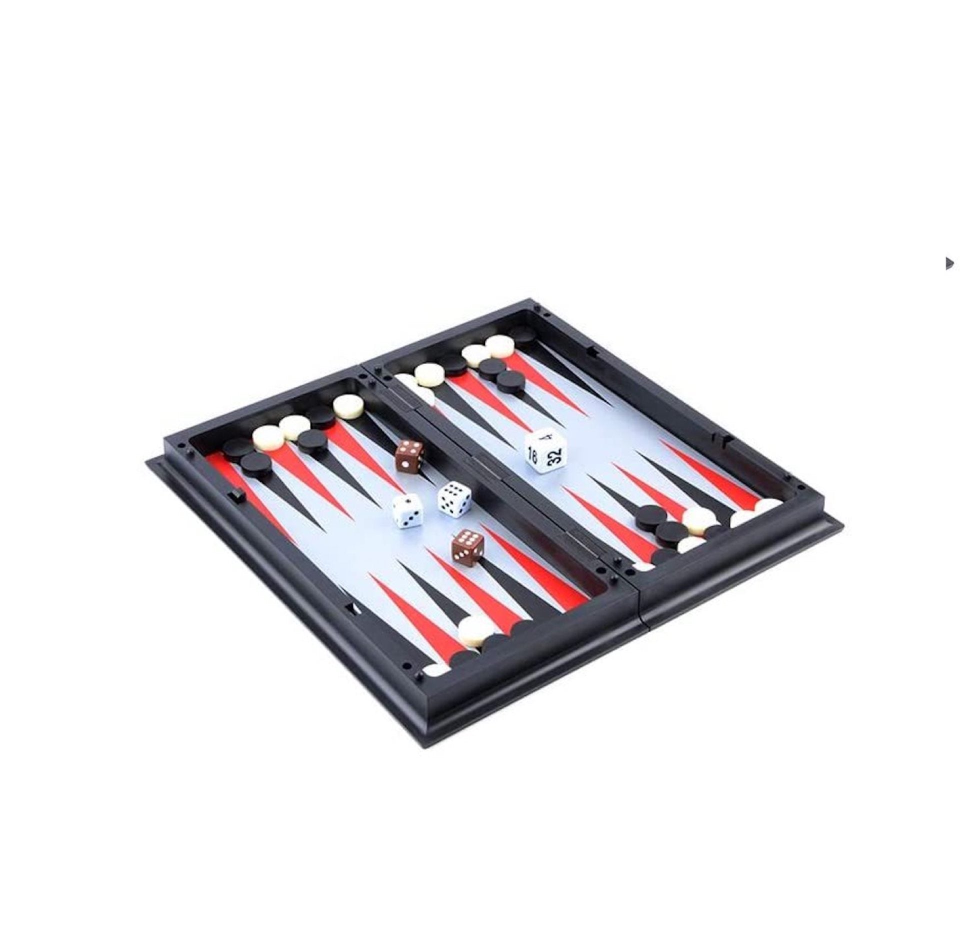 Schaakbord, Dambord & Backgammon - 3-in-1 Set - Magnetisch